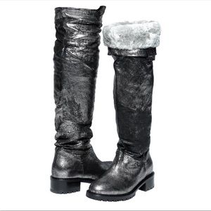 Ross and Snow Italian tall winter boots size 8